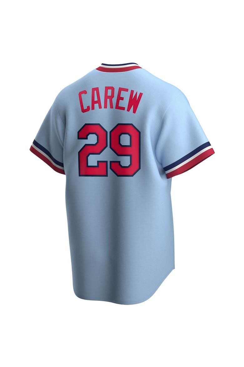 Men's Nike Rod Carew Light Blue Minnesota Twins Road Cooperstown Collection Player Jersey, Alternate, color, Light Blue