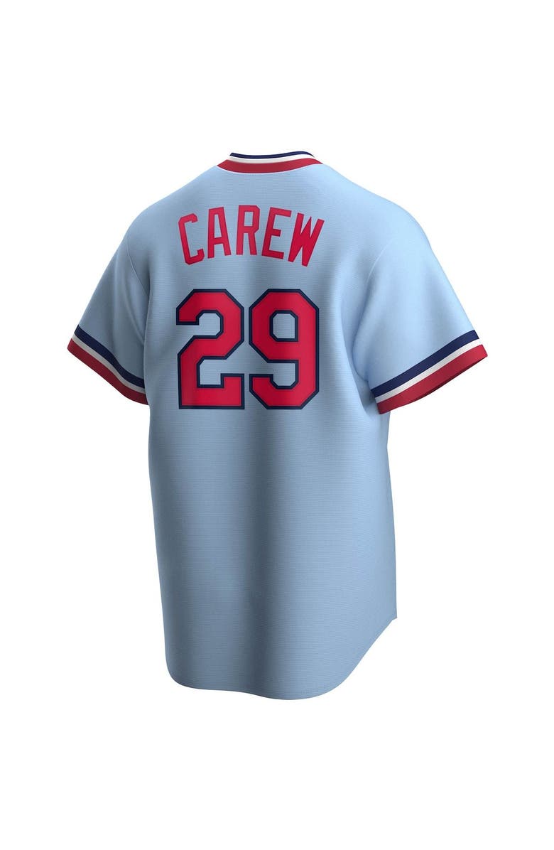 Nike Men's Nike Rod Carew Light Blue Minnesota Twins Road Cooperstown Collection Player Jersey, Alternate, color, Light Blue