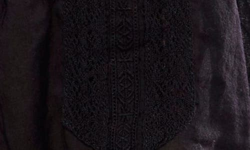 Shop Free People Evermore Lace Trim Tank In Black