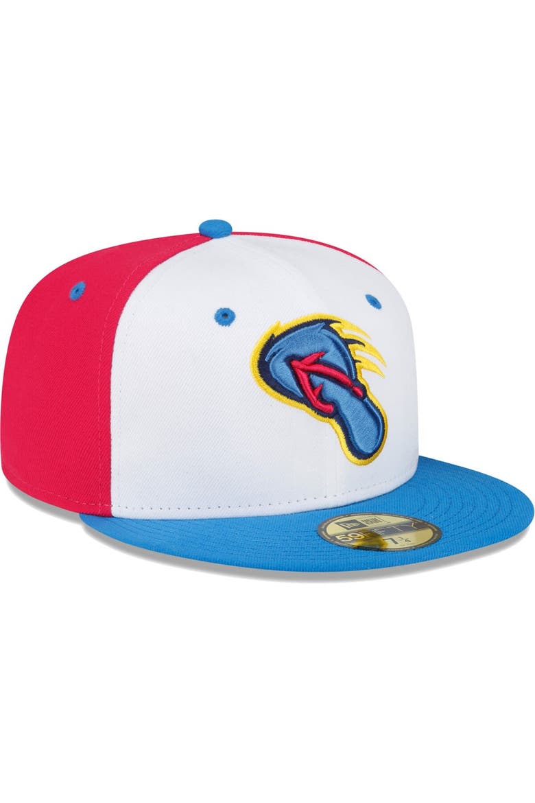 Men's New Era White/Blue San Antonio Missions Copa De La Diversion 59FIFTY Fitted Hat, Alternate, color, White