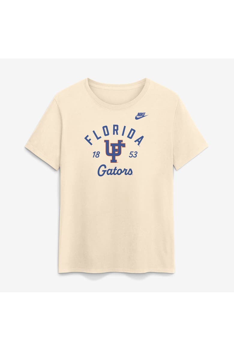 Women's Nike Natural Florida Gators Legacy Team Name T-Shirt, Alternate, color, Natural