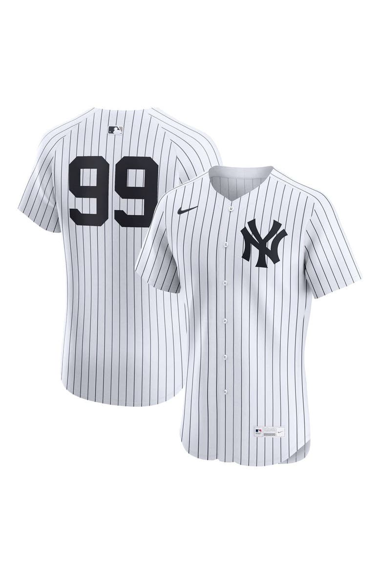 Men's Nike Aaron Judge White New York Yankees Home Elite Player Jersey, Alternate, color, White