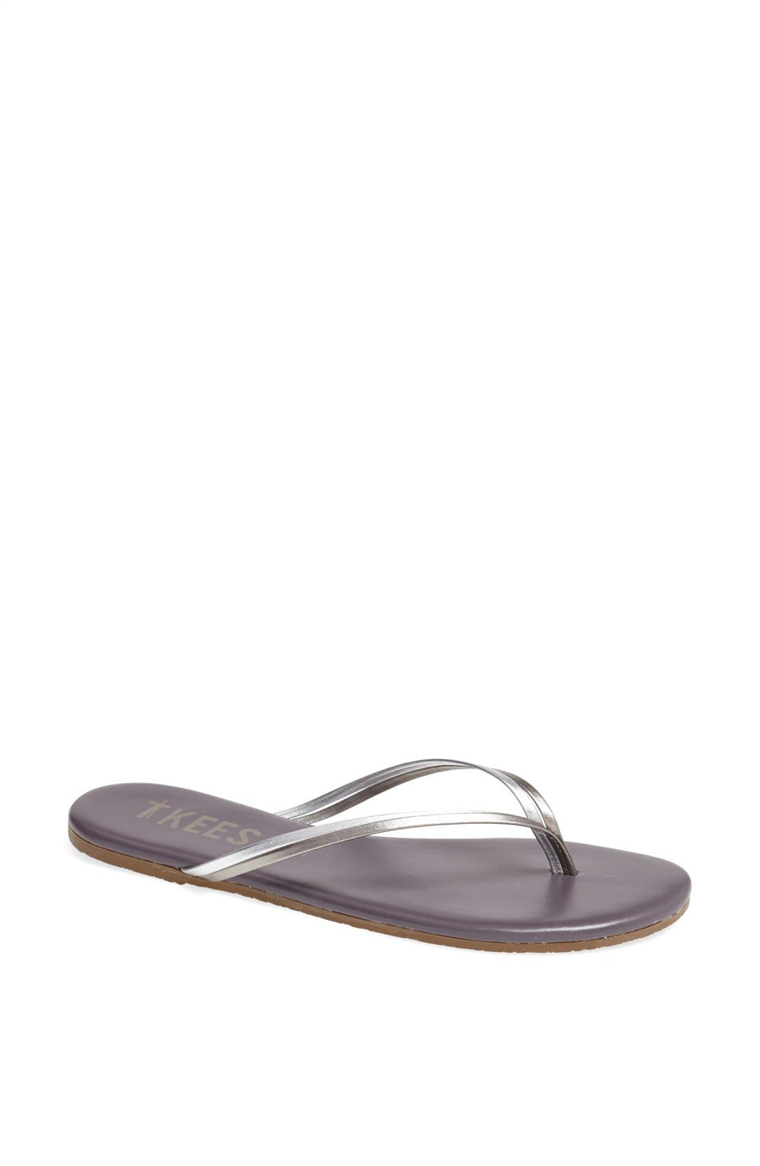 'Duos' Flip Flop, Main, color, SILVER SHOWERS