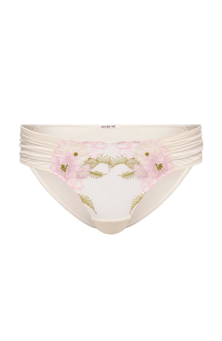 Adore Me Carolyn Brazilian Panties, Alternate, color, Light White