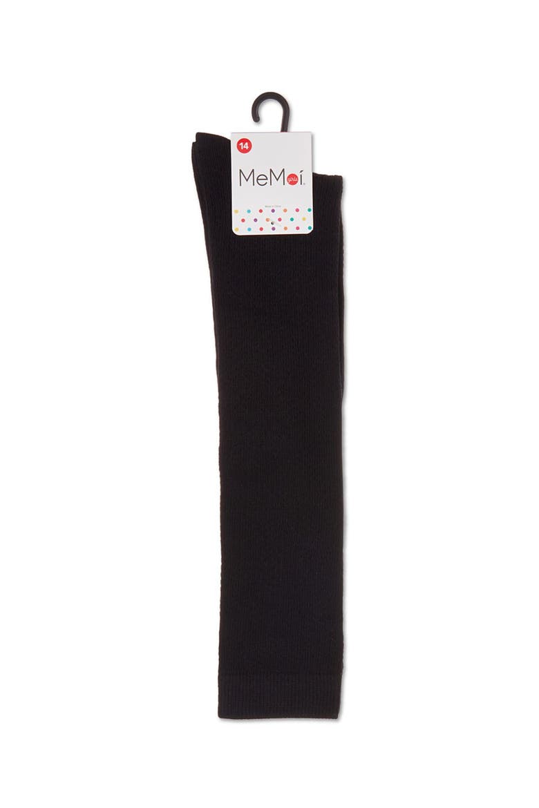 Pointelle Dot Knee High Socks, Alternate, color, Black