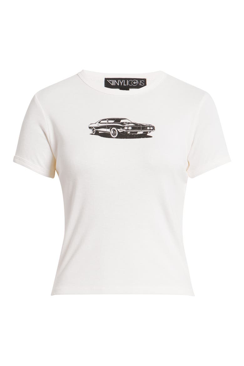 Muscle Car Baby Tee, Alternate, color, MARSHMALLOW