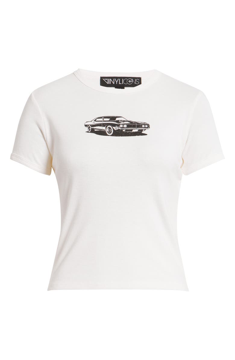 Vinyl Icons Muscle Car Baby Tee, Alternate, color, Marshmallow
