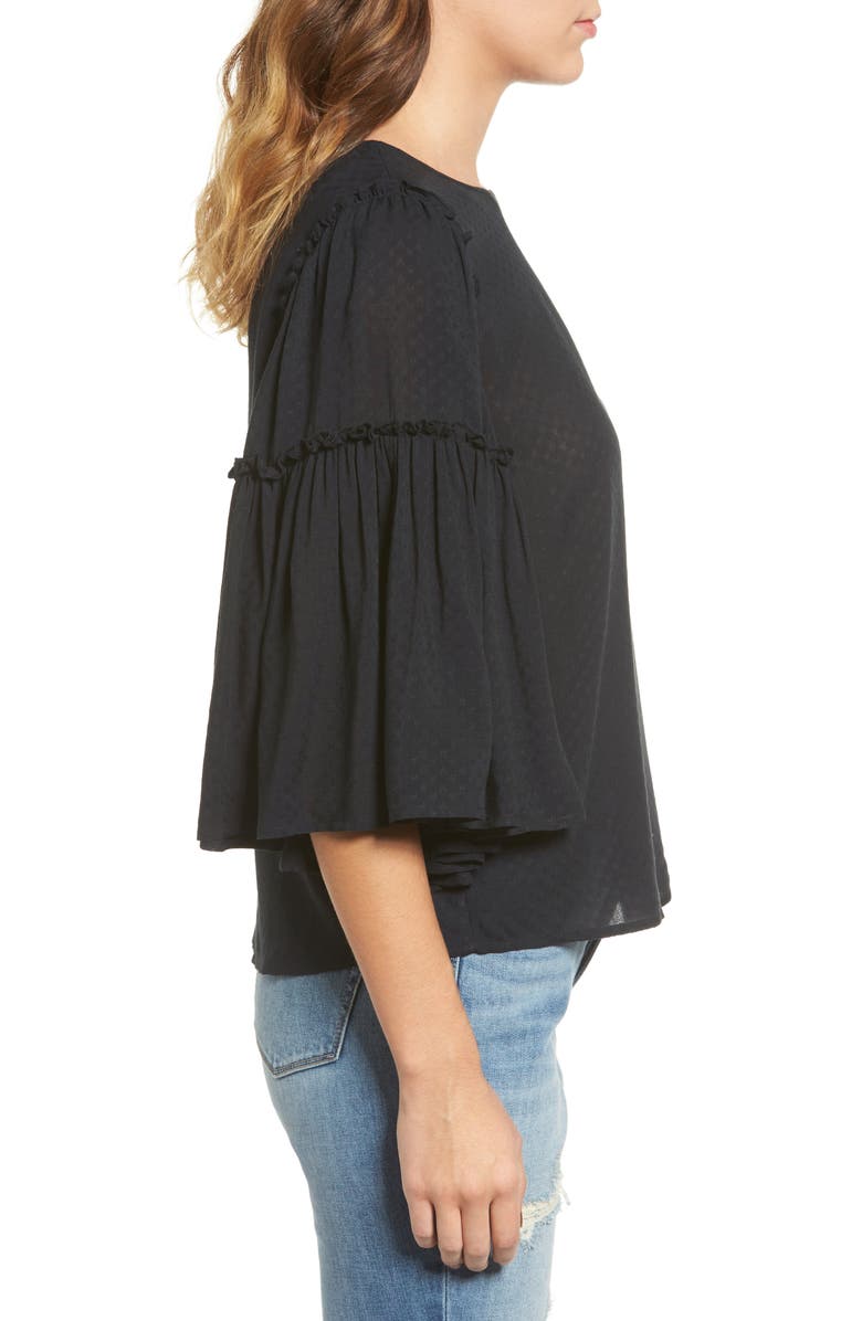 Hinge Ruffle Blouse, Alternate, color, 