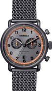 Shinola The Canfield Chronograph Mesh Strap Watch, 43mm