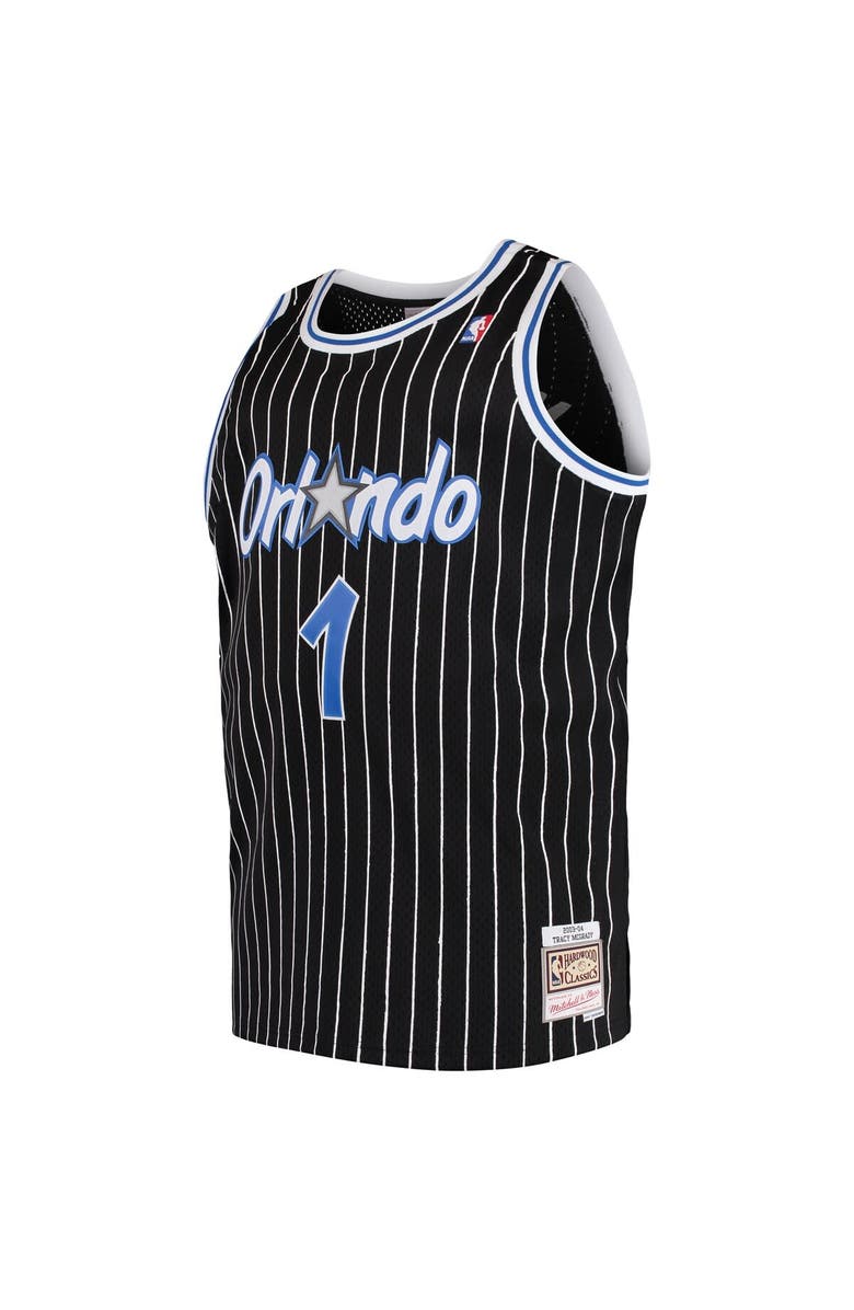 Mitchell & Ness Men's Mitchell & Ness Tracy McGrady Black Orlando Magic 2003/04 Big & Tall Hardwood Classics Swingman Jersey, Alternate, color, 