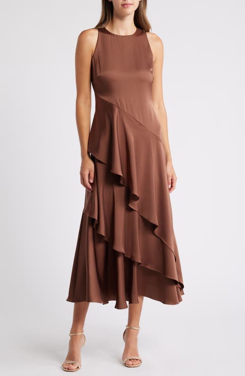 The Angie Layered Ruffle Maxi Dress