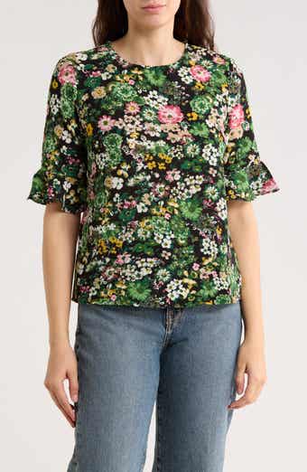 CeCe Ruffle Sleeve Top