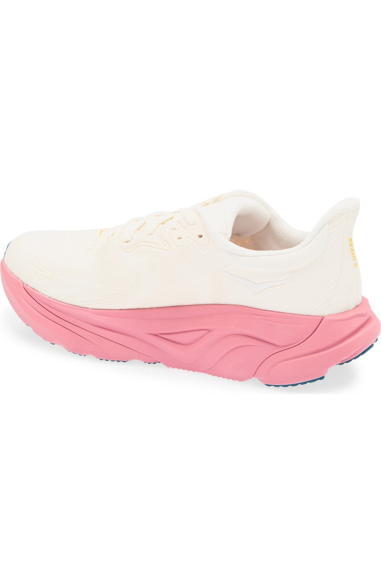 HOKA Arahi 8 Stability Running Shoe, Alternate, color, Alabaster / Lingonberry