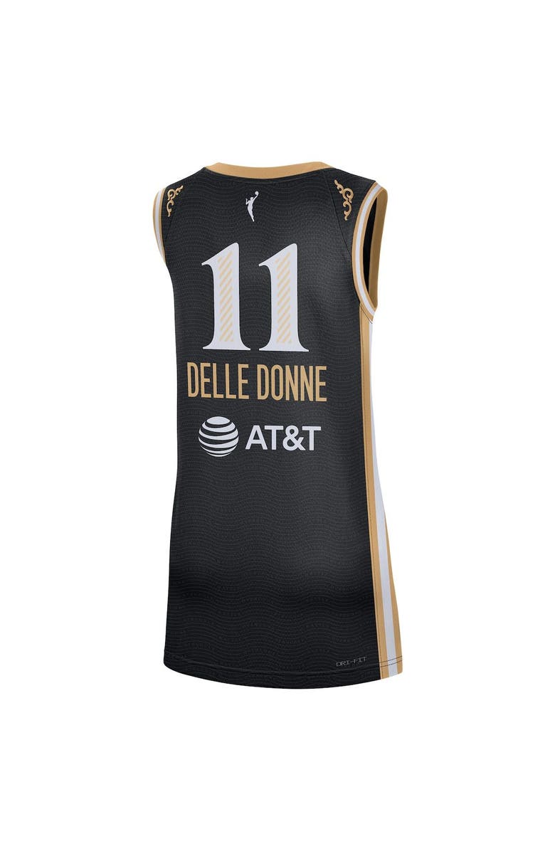 Nike Unisex Nike Elena Delle Donne Black Washington Mystics Rebel Edition Victory Player Jersey, Alternate, color, Black