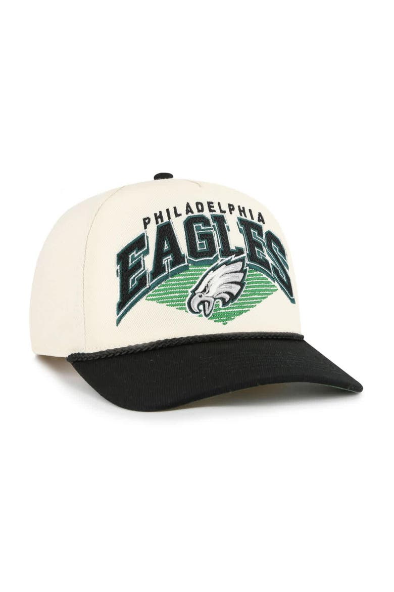 Men's '47 Cream Philadelphia Eagles Pomona Rope Hitch Adjustable Hat, Alternate, color, Cream