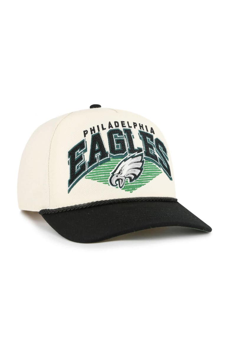 '47 Men's '47 Cream Philadelphia Eagles Pomona Rope Hitch Adjustable Hat, Alternate, color, Cream