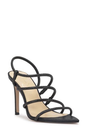 Jessica Simpson Vioreena Pointed Toe Slingback Sandal In Animal Print