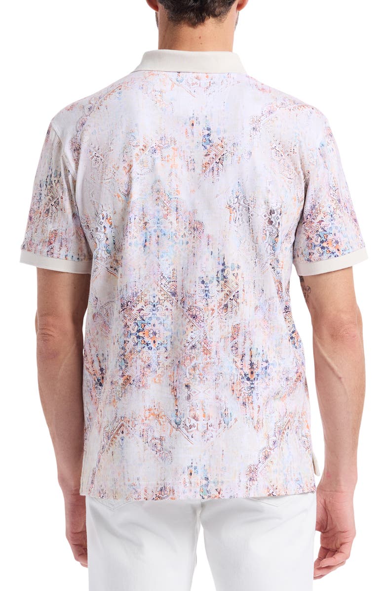 Robert Graham Ryton Cotton Polo, Alternate, color, Oatmeal