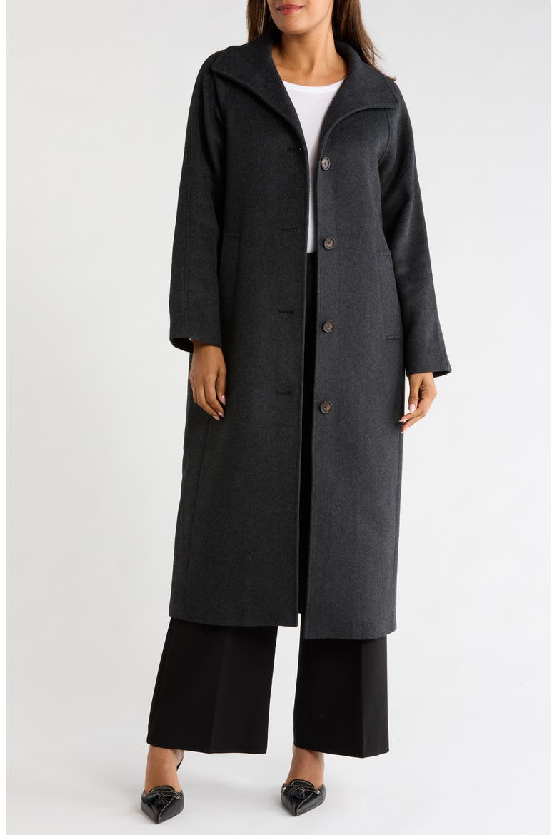 Funnel Neck Coat, Alternate, color, CHARCOAL