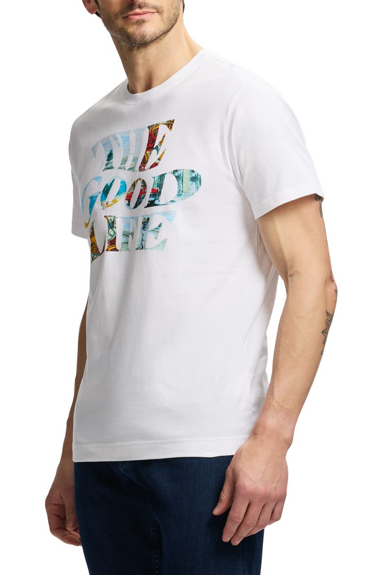 The Good Life Knit Graphic T-Shirt, Alternate, color, WHITE