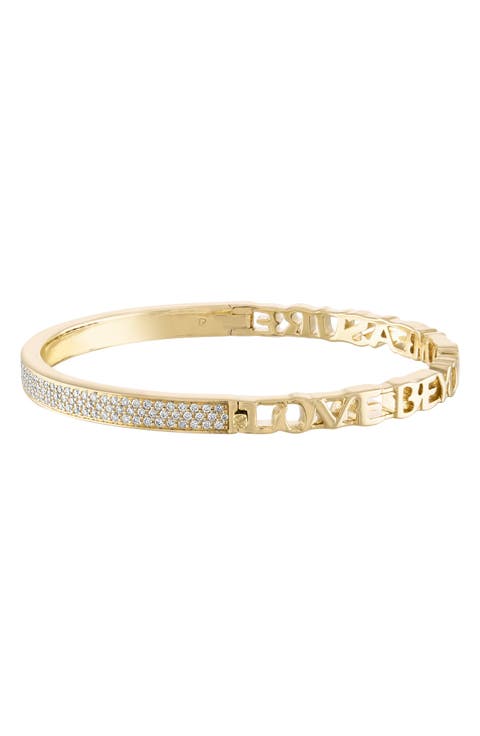 Love & Happiness Pavé Diamond Bangle