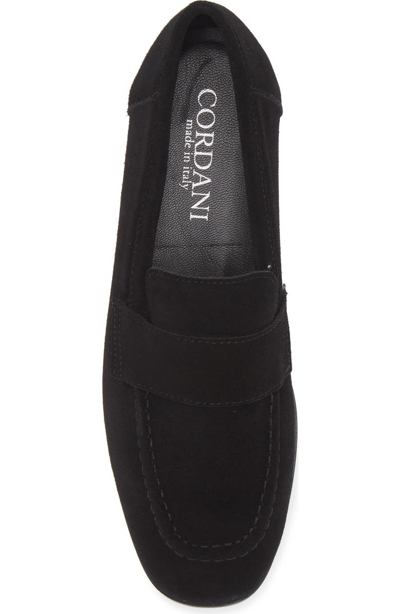 Cordani Ardelle Moc Toe Loafer, Alternate, color, Black Suede