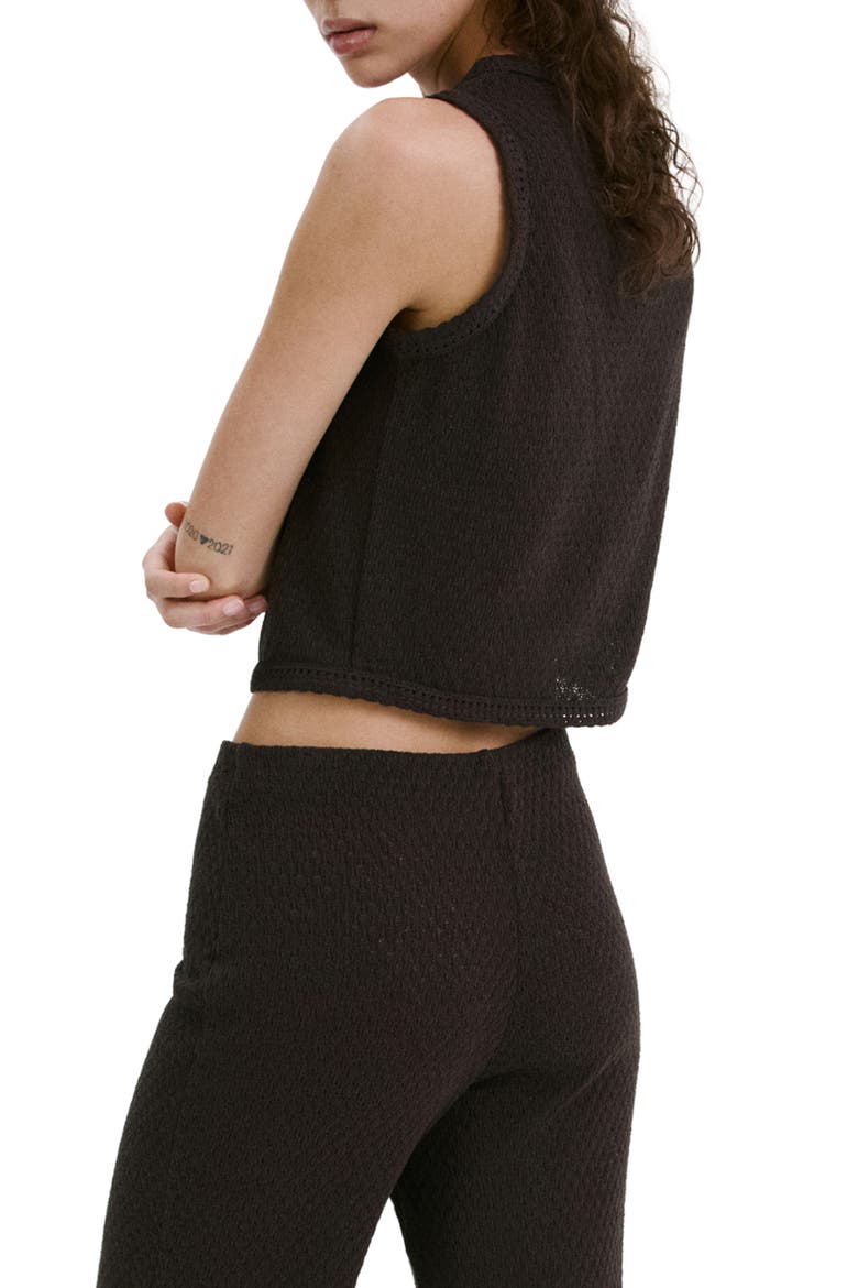 Nati Sleeveless Knit Top, Alternate, color, DARK BROWN