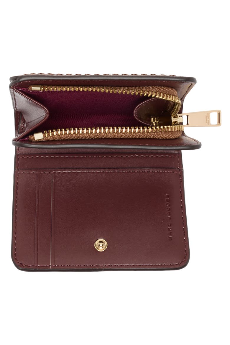 Mini Compact Wallet, Alternate, color, COGNAC