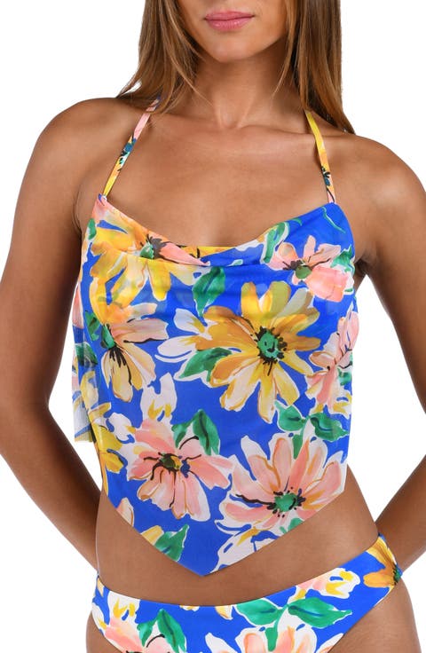 Sunflower Cowl Neck Tankini