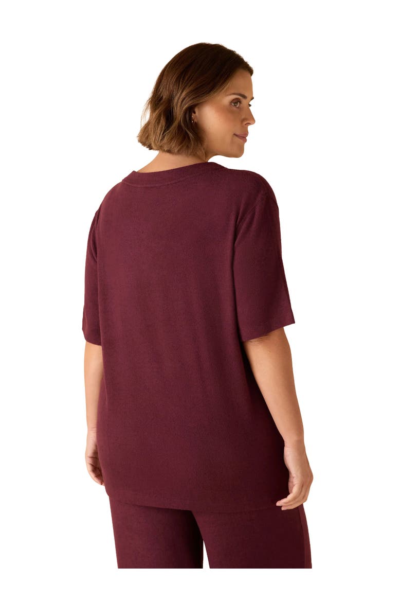 V-Neck Supersoft T-Shirt, Alternate, color, Burgundy