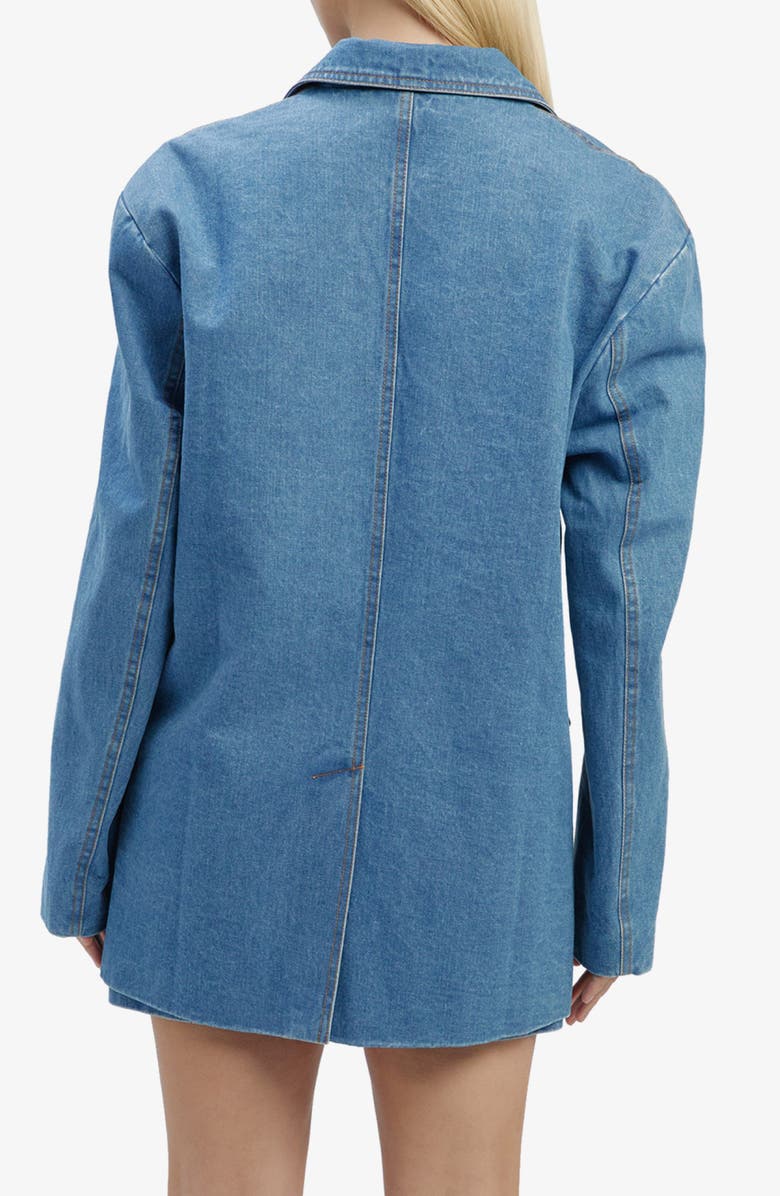 Bardot ABI Oversize Denim Blazer, Alternate, color, 
