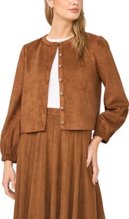 Halogen® Faux Suede Jacket