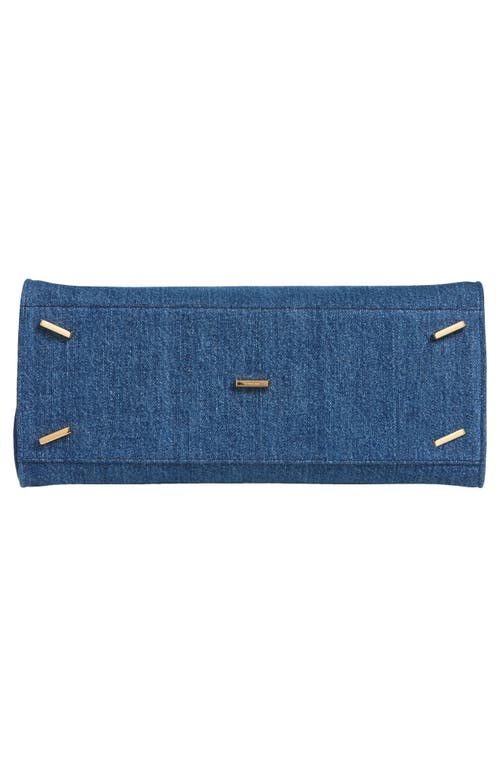 FERRAGAMO FERRAGAMO SMALL HUG DENIM SHOULDER BAG 