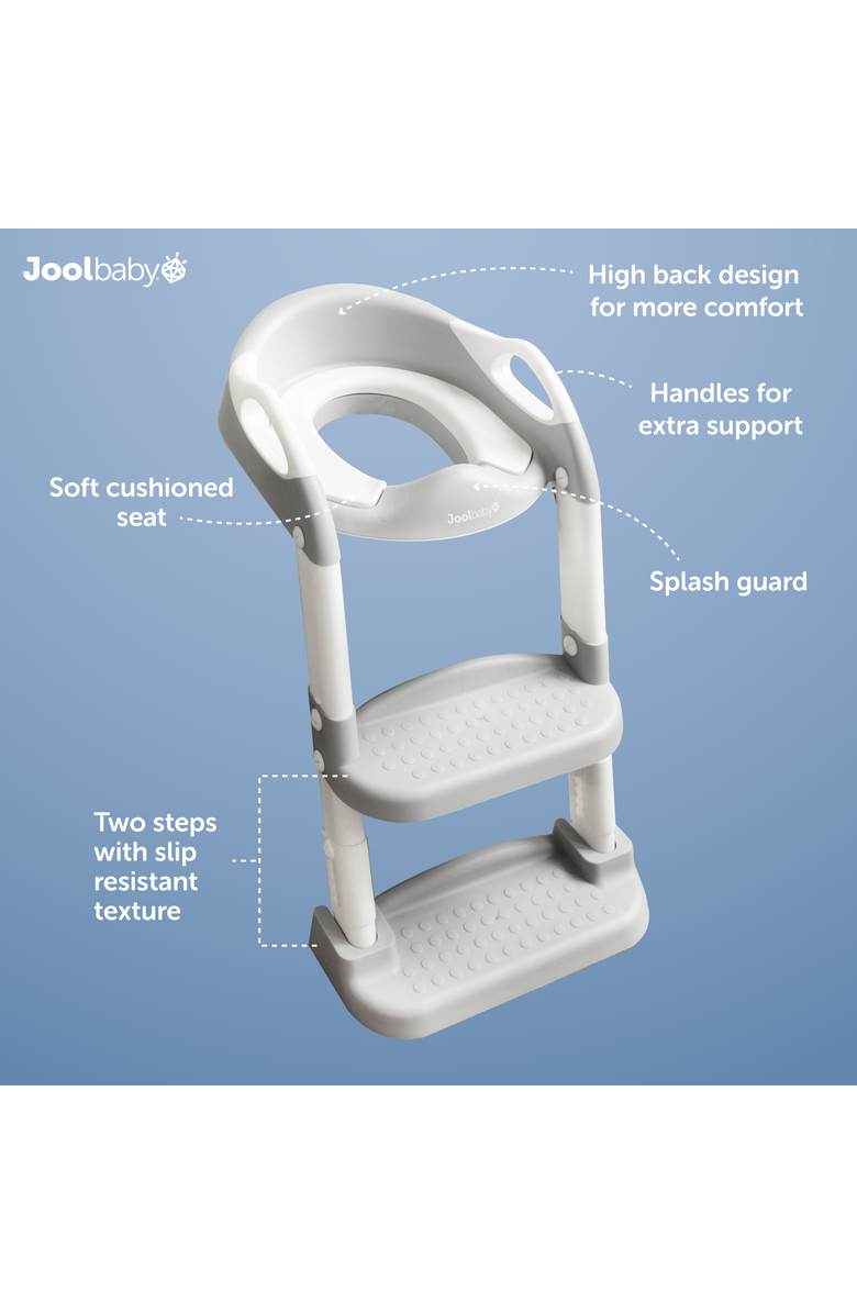 Jool Baby Potty Training Seat with Step Ladder, Alternate, color, Gray