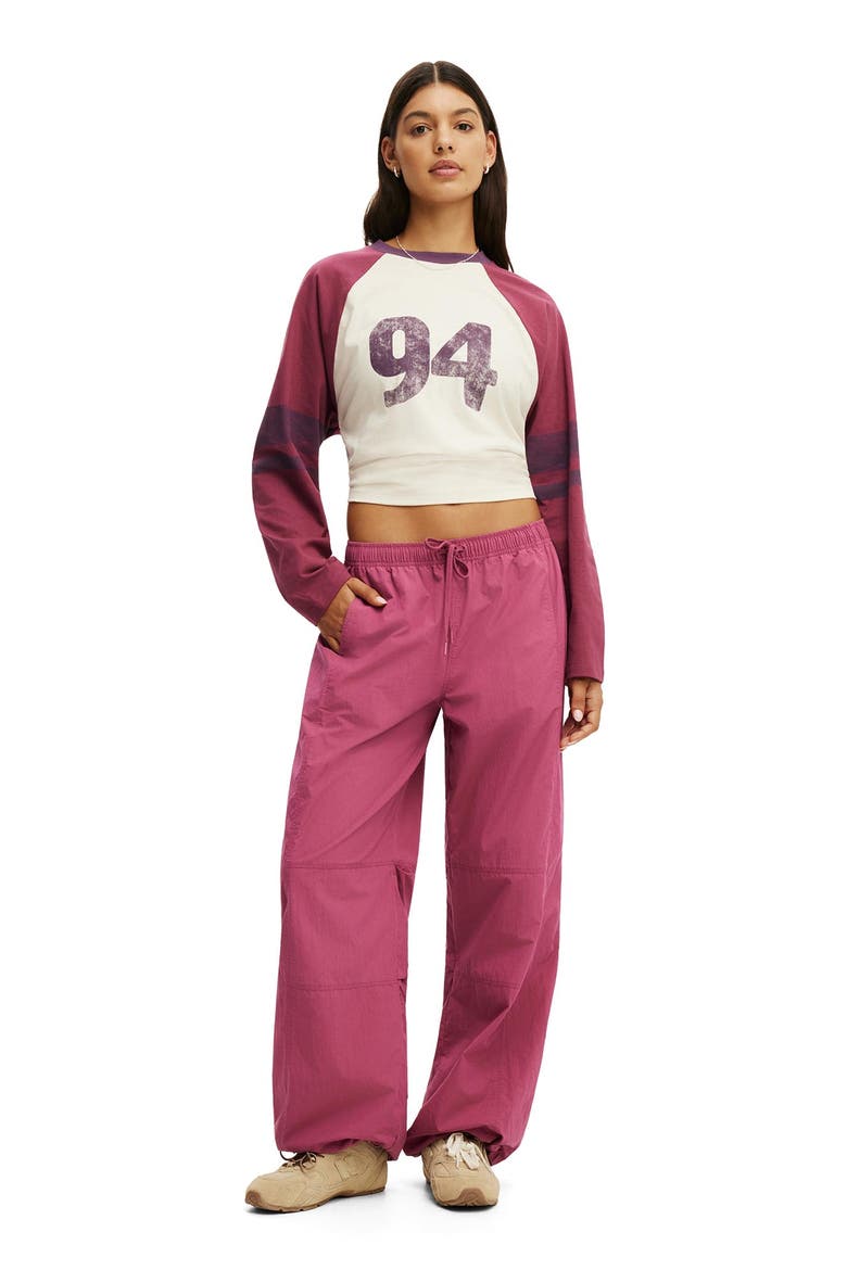 Women's Active Utility Baggy Pant, Alternate, color, Raspberry Aura