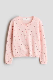H&M Fine-knit Printed Cardigan