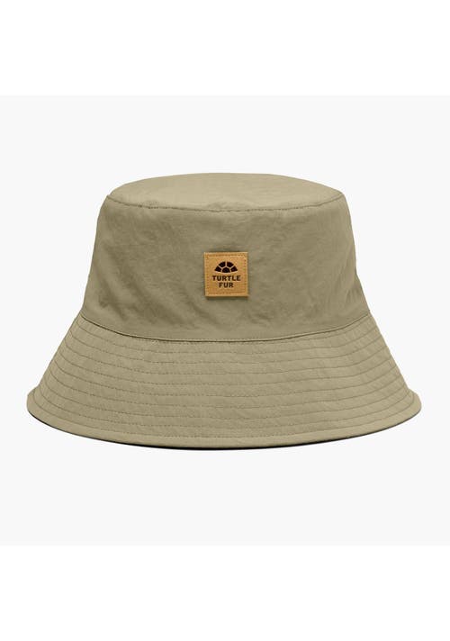 Turtle Fur Dune Reversible Bucket Hat In Brown