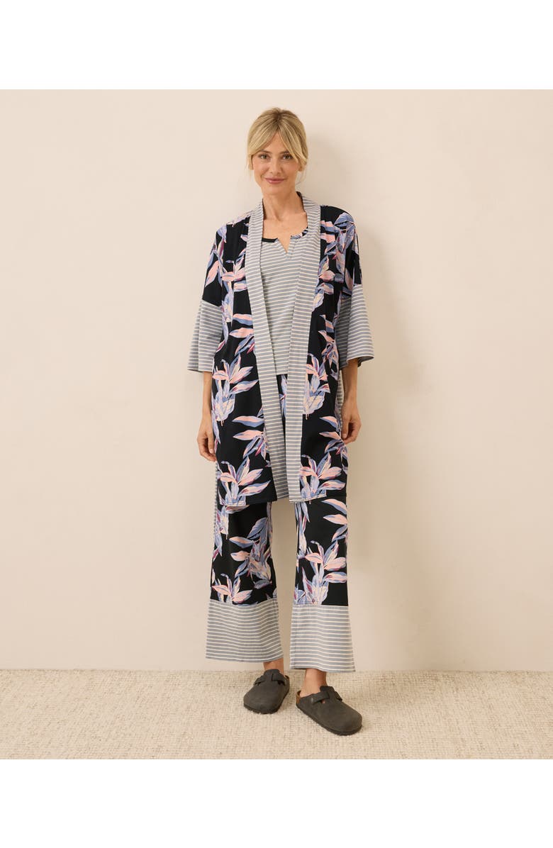 Pact Organic Staycation Sleep Pant, Main, color, Dark Leaves