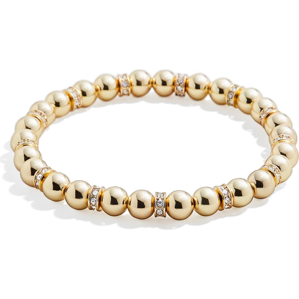 BaubleBar Pisa Pavé Beaded Stretch Bracelet in Gold at Nordstrom