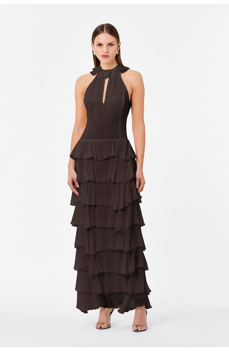NICHOLAS Yasira Dress, Main, color, Espresso