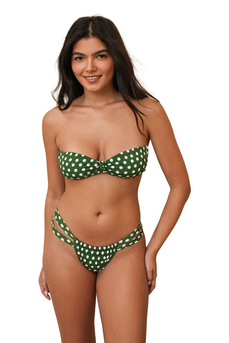 Shay Bandeau Bikini Top, Main, color, Luna Verde