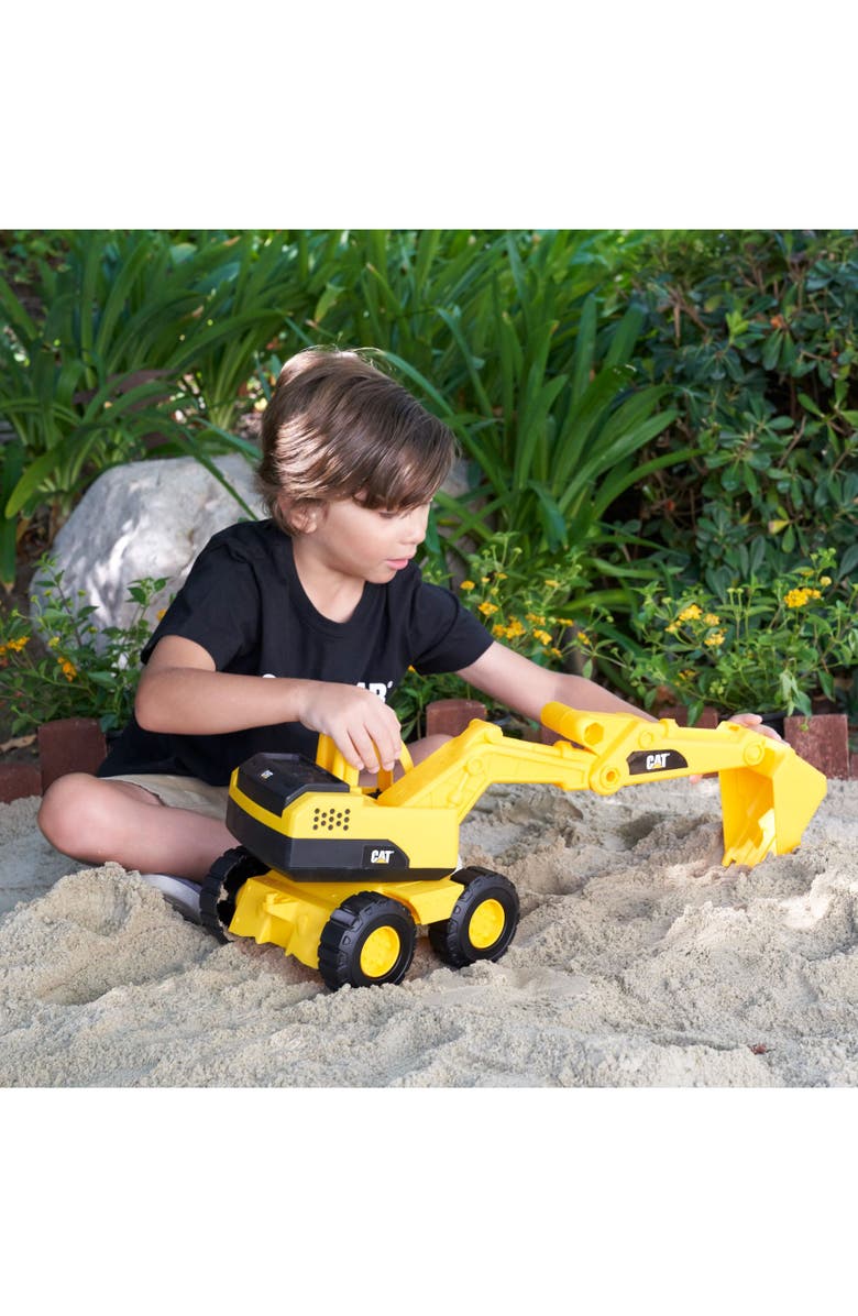 CAT Tough Rigs Construction 15 Inch Toy Excavator, Yellow, Alternate, color, Multicolored