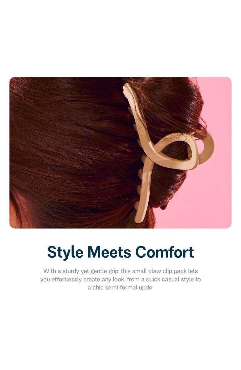 Gimme Beauty Loop Claw Clip Duo, Alternate, color, Black