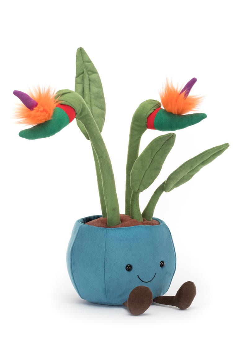 Amusable Bird of Paradise Plush Toy, Main, color, BLUE MULTI