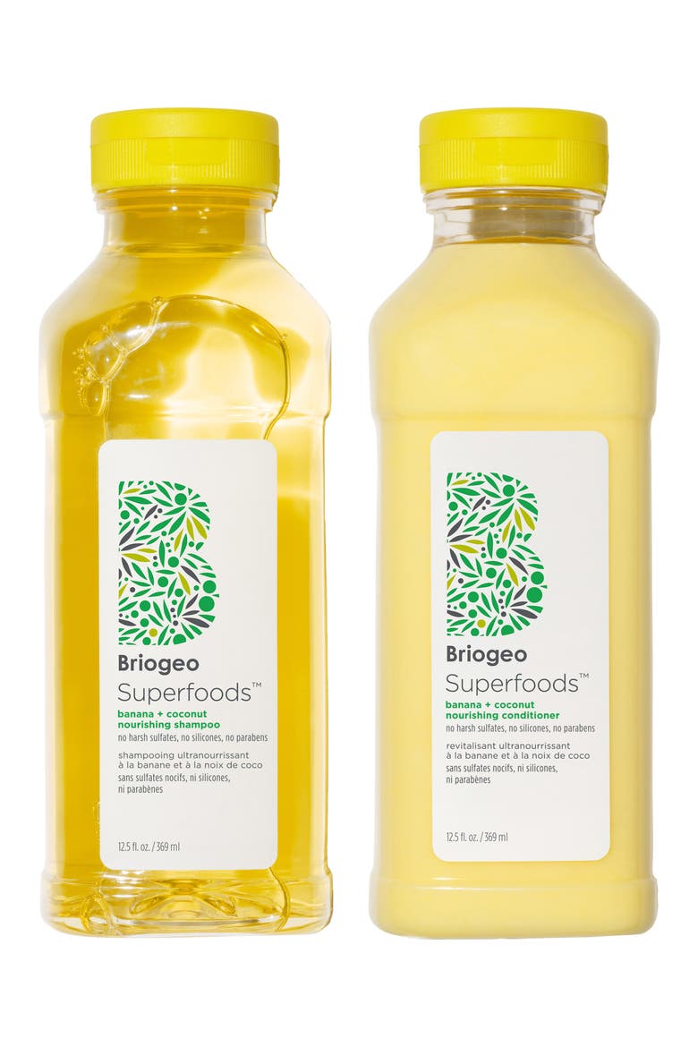 Superfoods Banana + Coconut Nourishing Shampoo & Conditioner Duo for Dry Hair $56 Value, Main, color, NO COLOR