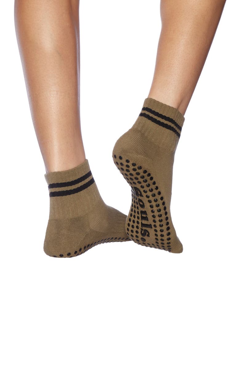 Souls. Classic Ankle Grip Sock, Main, color, Olive