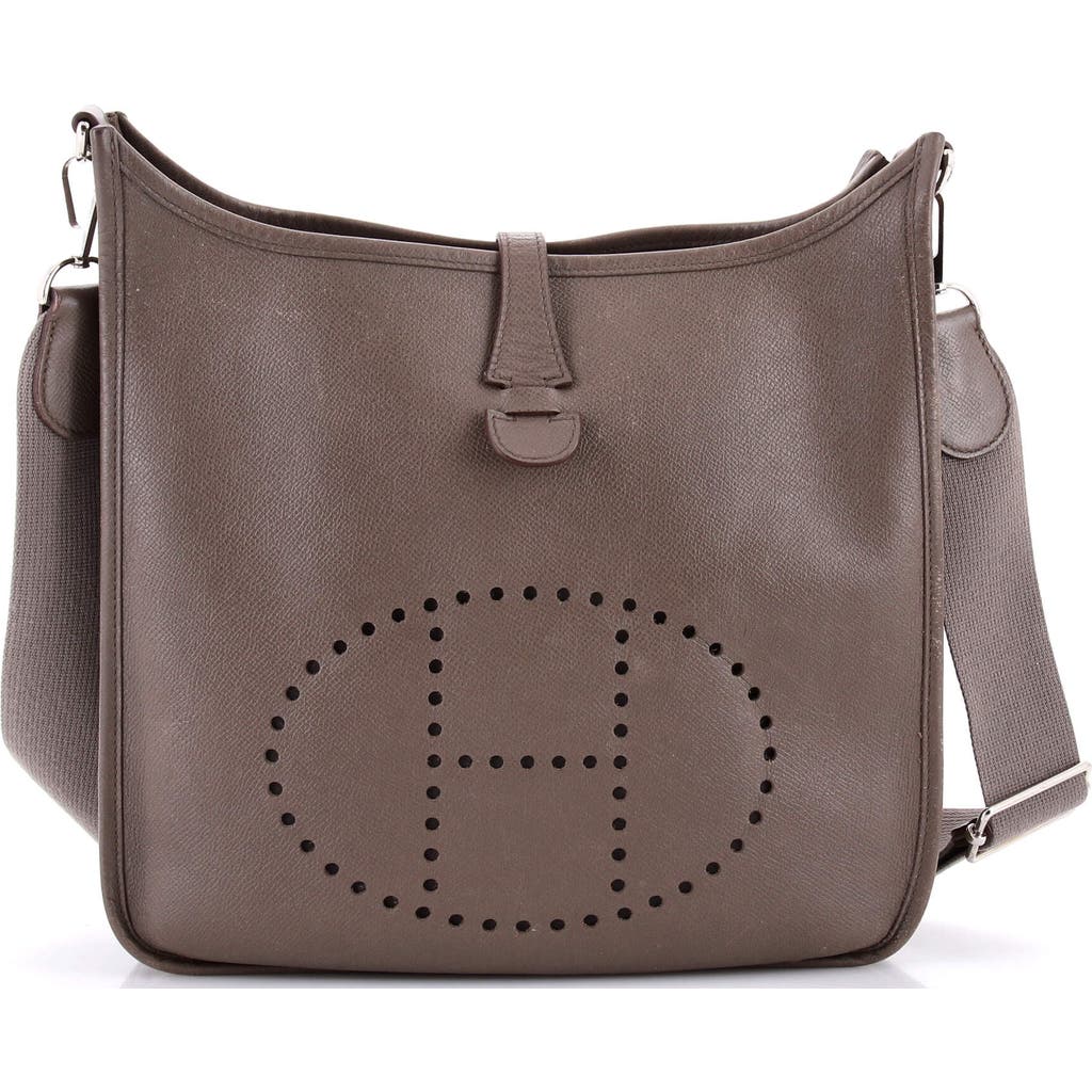 Pre-owned Hermes Hermes Evelyne Bag Gen Iii Epsom Pm In Gray