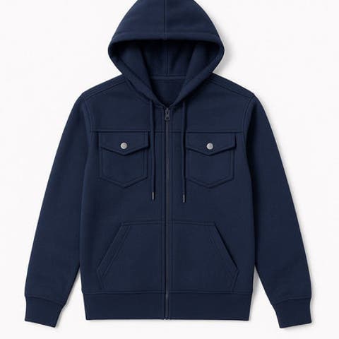 Mens Heavyweight Zip Hoodie Jacket