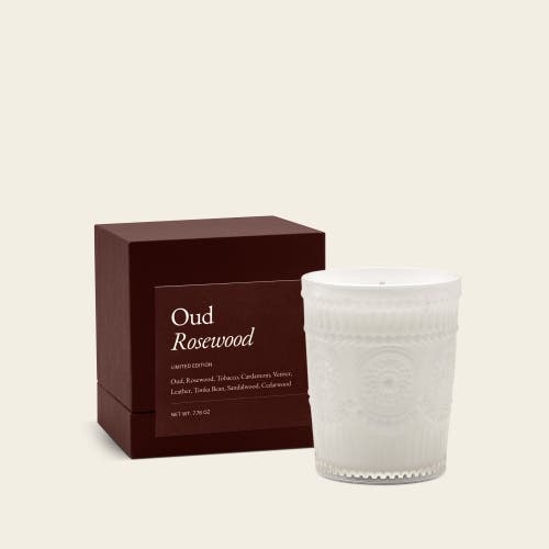 Italic Noir Swiss Scented Glass Candle In White