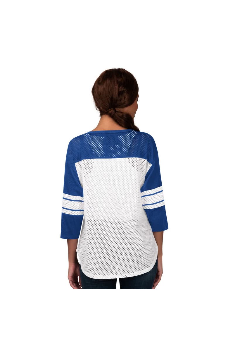 G-III 4HER BY CARL BANKS Women's G-III 4Her by Carl Banks Royal Buffalo Bills First Team 3/4-Sleeve Mesh T-Shirt, Alternate, color, Royal